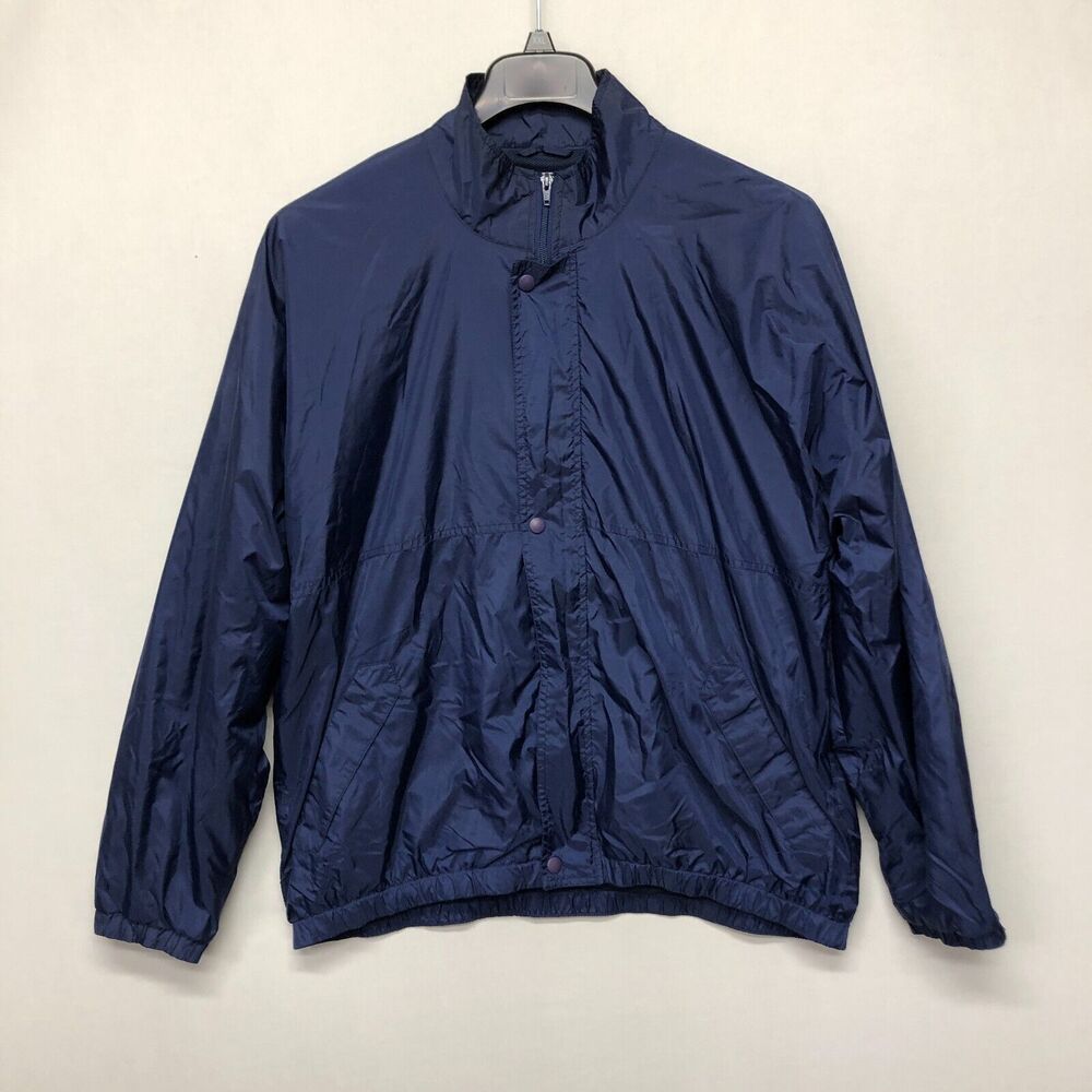 Vintage Sun Mountain Sports Adult Windbreaker Jacket Size Large Blue B254 -16